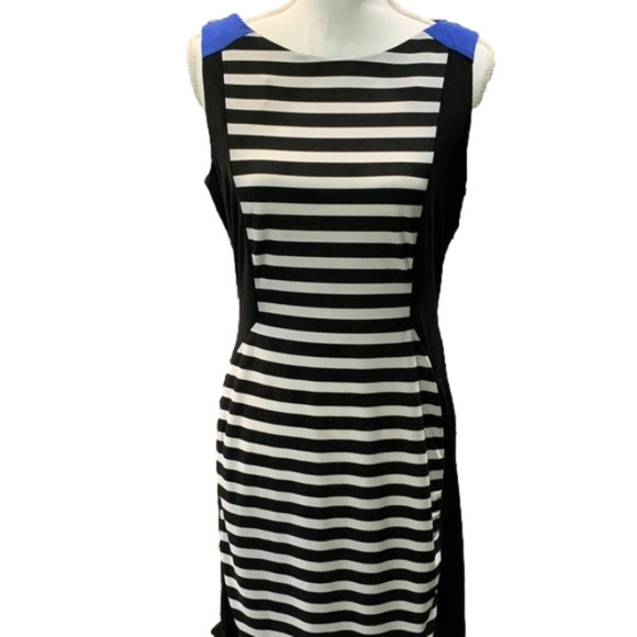 🔥🔥SALE🔥🔥𝅺PERCEPTIONS NEW YORK Black & White Dress - NWT - Picture 1 of 7